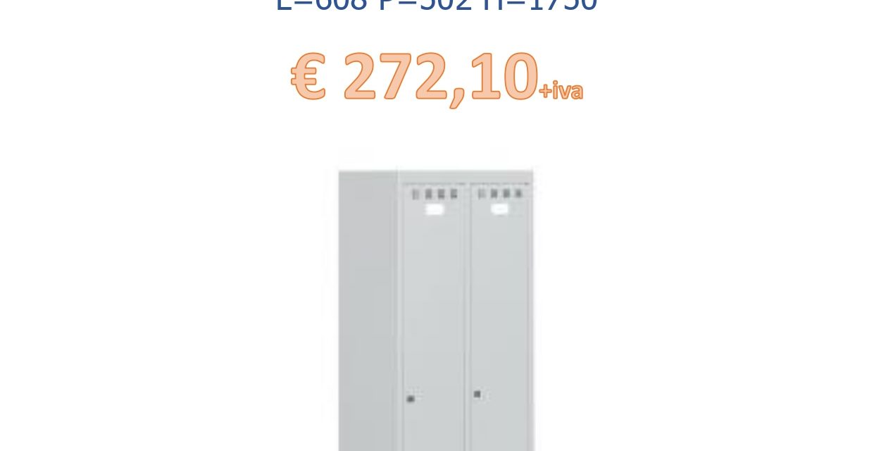 ARMADIO SPOGLIATOIO 2 POSTI